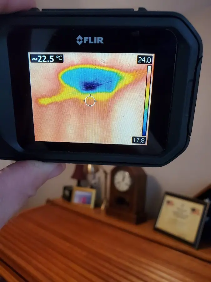 Thermal imaging inspection for water damage in Andover